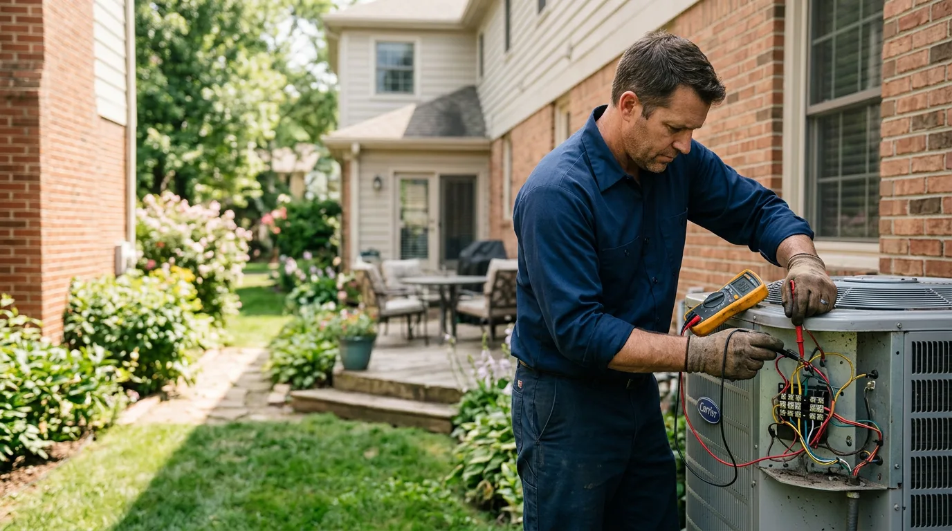 HVAC technician working near Wrenshall, MN